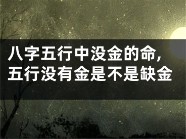 八字五行中没金的命,五行没有金是不是缺金