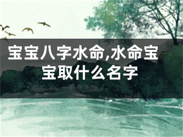 宝宝八字水命,水命宝宝取什么名字