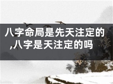 八字命局是先天注定的,八字是天注定的吗