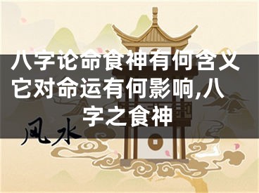 八字论命食神有何含义它对命运有何影响,八字之食神