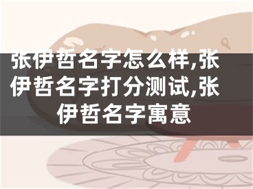 张伊哲名字怎么样,张伊哲名字打分测试,张伊哲名字寓意