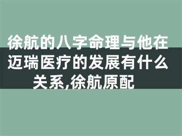 徐航的八字命理与他在迈瑞医疗的发展有什么关系,徐航原配