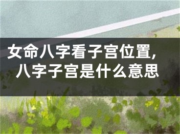 女命八字看子宫位置,八字子宫是什么意思