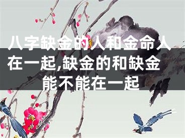 八字缺金的人和金命人在一起,缺金的和缺金能不能在一起