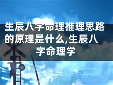 生辰八字命理推理思路的原理是什么,生辰八字命理学