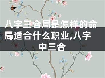 八字三合局是怎样的命局适合什么职业,八字中三合