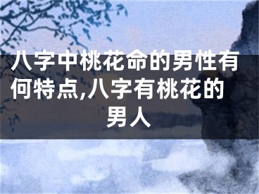 八字中桃花命的男性有何特点,八字有桃花的男人