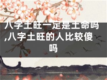 八字土旺一定是土命吗,八字土旺的人比较傻吗