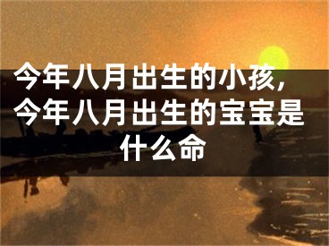 今年八月出生的小孩,今年八月出生的宝宝是什么命