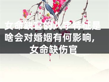 女命缺官的八字特征是啥会对婚姻有何影响,女命缺伤官