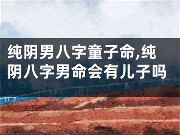 纯阴男八字童子命,纯阴八字男命会有儿子吗