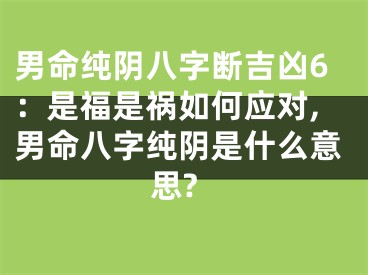 男命纯阴八字断吉凶6：是福是祸如何应对,男命八字纯阴是什么意思?