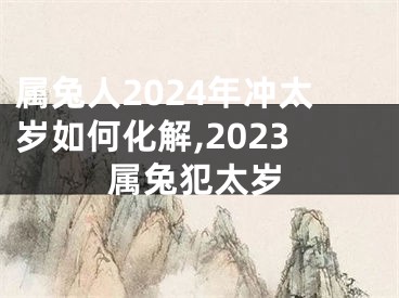 属兔人2024年冲太岁如何化解,2023属兔犯太岁