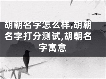 胡朝名字怎么样,胡朝名字打分测试,胡朝名字寓意