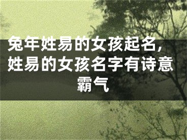 兔年姓易的女孩起名,姓易的女孩名字有诗意霸气