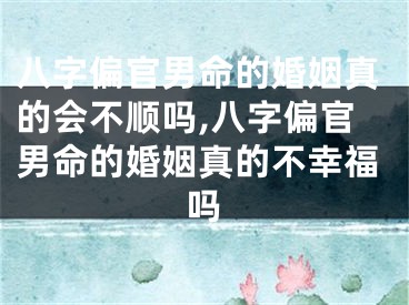 八字偏官男命的婚姻真的会不顺吗,八字偏官男命的婚姻真的不幸福吗
