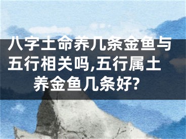 八字土命养几条金鱼与五行相关吗,五行属土养金鱼几条好?