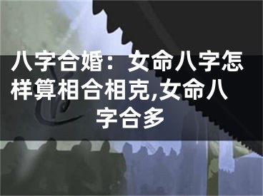 八字合婚：女命八字怎样算相合相克,女命八字合多
