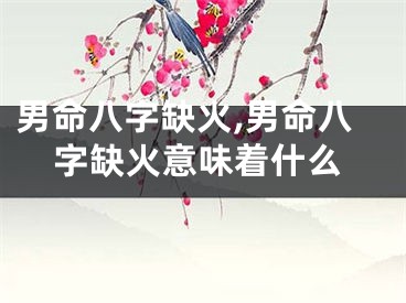 男命八字缺火,男命八字缺火意味着什么