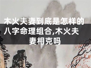 木火夫妻到底是怎样的八字命理组合,木火夫妻相克吗
