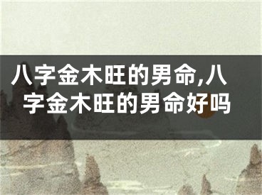 八字金木旺的男命,八字金木旺的男命好吗