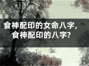 食神配印的女命八字,食神配印的八字?