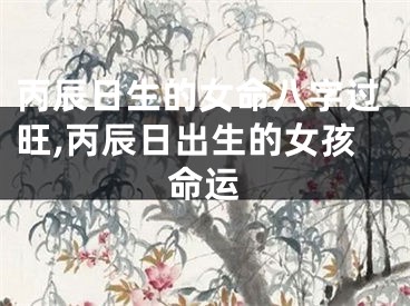 丙辰日生的女命八字过旺,丙辰日出生的女孩命运