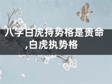 八字白虎持势格是贵命,白虎执势格