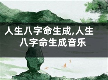 人生八字命生成,人生八字命生成音乐
