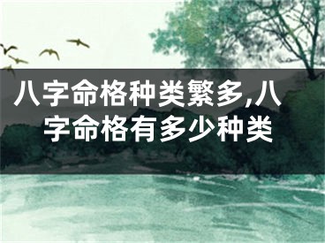 八字命格种类繁多,八字命格有多少种类