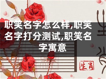 职笑名字怎么样,职笑名字打分测试,职笑名字寓意