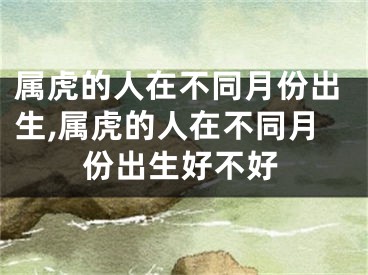 属虎的人在不同月份出生,属虎的人在不同月份出生好不好