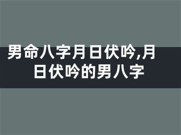 男命八字月日伏吟,月日伏吟的男八字