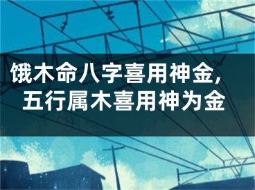 饿木命八字喜用神金,五行属木喜用神为金