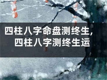 四柱八字命盘测终生,四柱八字测终生运