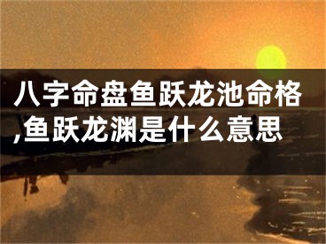 八字命盘鱼跃龙池命格,鱼跃龙渊是什么意思