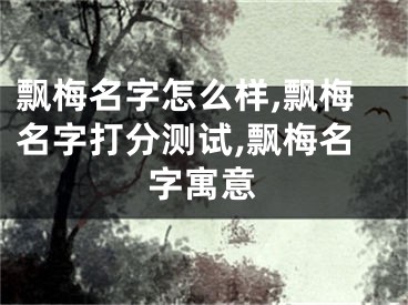 飘梅名字怎么样,飘梅名字打分测试,飘梅名字寓意