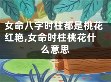 女命八字时柱都是桃花红艳,女命时柱桃花什么意思