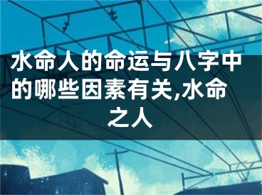 水命人的命运与八字中的哪些因素有关,水命之人