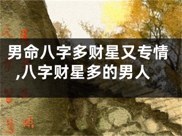 男命八字多财星又专情,八字财星多的男人