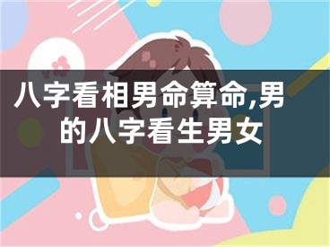 八字看相男命算命,男的八字看生男女