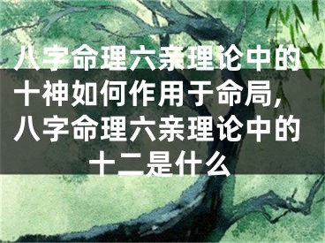 八字命理六亲理论中的十神如何作用于命局,八字命理六亲理论中的十二是什么