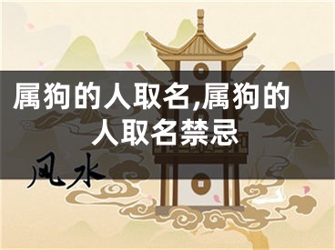 属狗的人取名,属狗的人取名禁忌