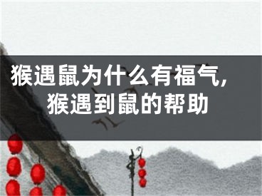 猴遇鼠为什么有福气,猴遇到鼠的帮助