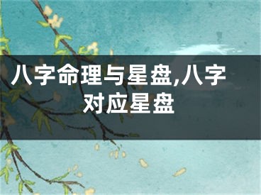 八字命理与星盘,八字对应星盘
