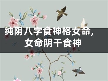 纯阴八字食神格女命,女命阴干食神