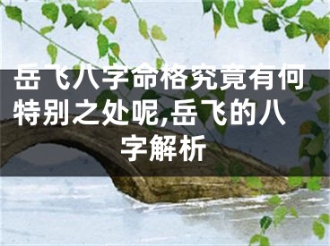 岳飞八字命格究竟有何特别之处呢,岳飞的八字解析