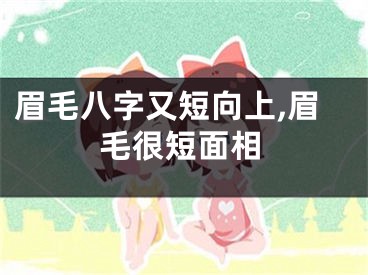 眉毛八字又短向上,眉毛很短面相