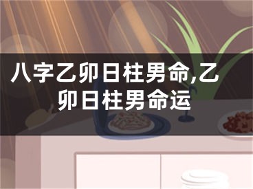八字乙卯日柱男命,乙卯日柱男命运
