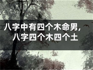 八字中有四个木命男,八字四个木四个土